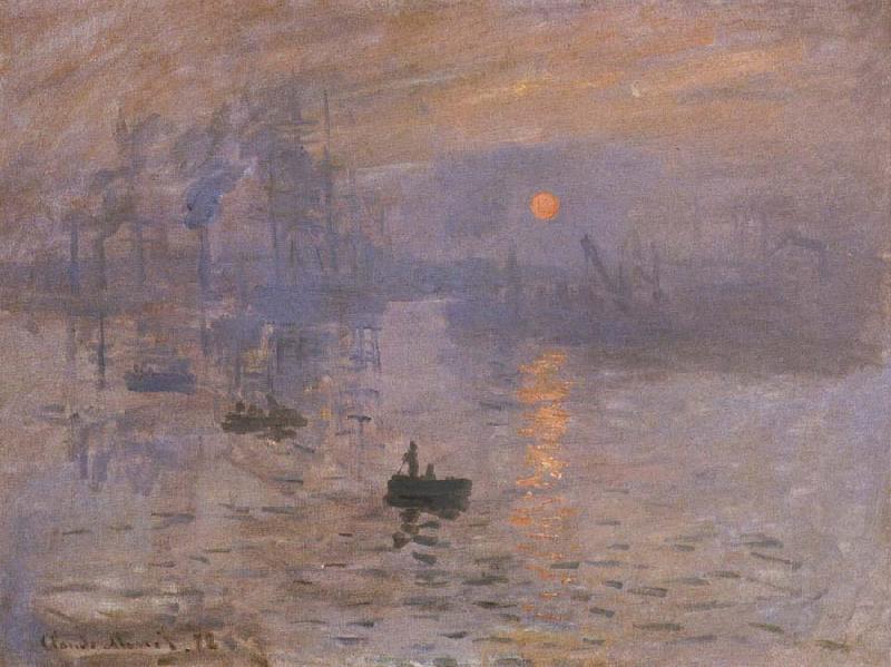 Claude Monet Impression-sunrise oil painting picture